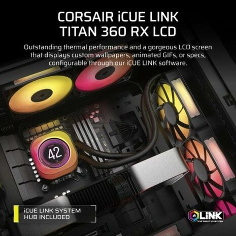 Waterkoeling set Corsair iCUE LINK TITAN 360 RX LCD Kit 3