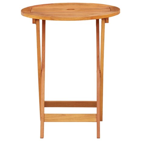 Tuintafel inklapbaar Ø60x75 cm massief eucalyptushout 2