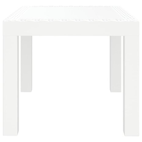 Tuintafel 59x47x40 cm PP wit 4