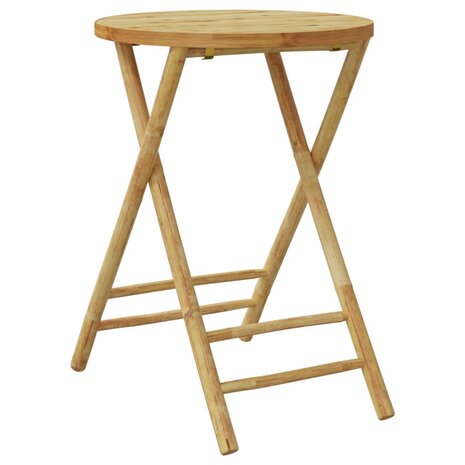 Tuintafel inklapbaar Ø 55x75 cm bamboe 2