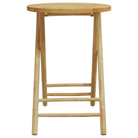 Tuintafel inklapbaar Ø 55x75 cm bamboe 4