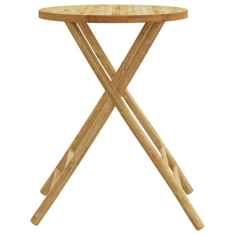 Tuintafel inklapbaar Ø 55x75 cm bamboe 5