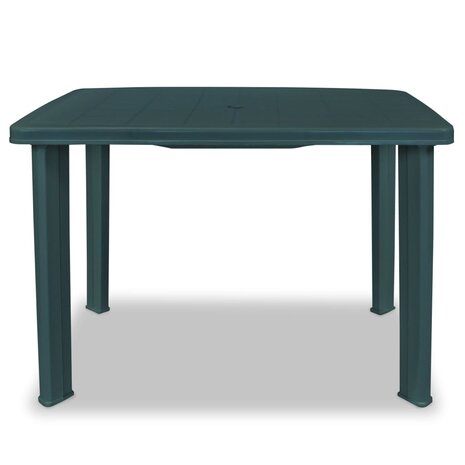 Tuintafel 101x68x72 cm kunststof groen 2