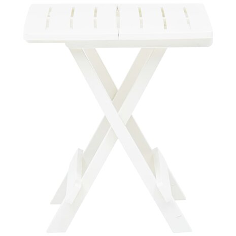 Tuintafel inklapbaar 45x43x50 cm kunststof wit  3
