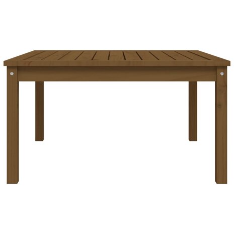 Tuintafel 82,5x82,5x45 cm massief grenenhout honingbruin 5
