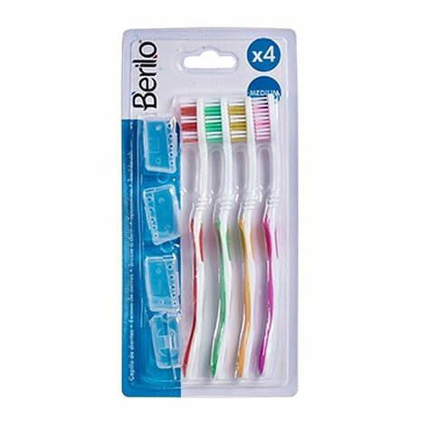 Tandenborstel Geel Blauw Rood Groen (12 Stuks) 3