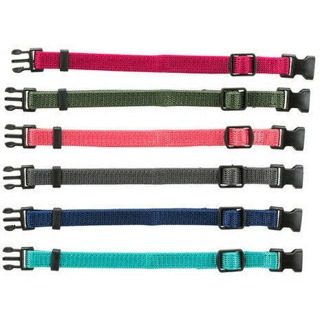 Hondenhalsband Trixie Groen Grafiet Fuchsia Koraal Indigo Azul Océano S/M 17-25 cm (6 Stuks) 2