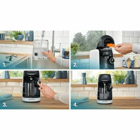 Capsule Koffiemachine BOSCH TAS164E Zwart 1400 W 700 ml 7