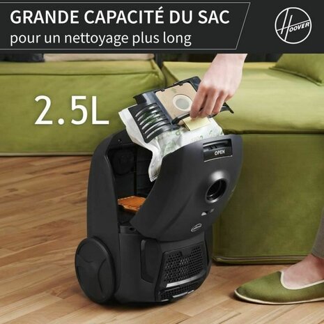 Stofzuiger Hoover HE120PET 011 Zwart Grijs 700 W 4