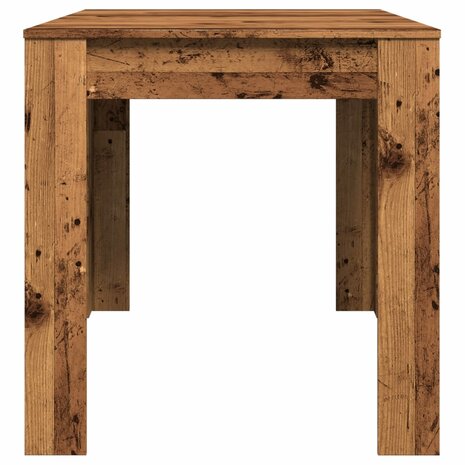 Eettafel 140x74,5x76 cm bewerkt hout oud houtkleurig 6