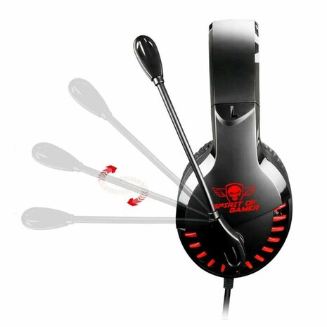 Oordopjes met microfoon Spirit of Gamer Pro H3 Oranje Zwart/Oranje 3