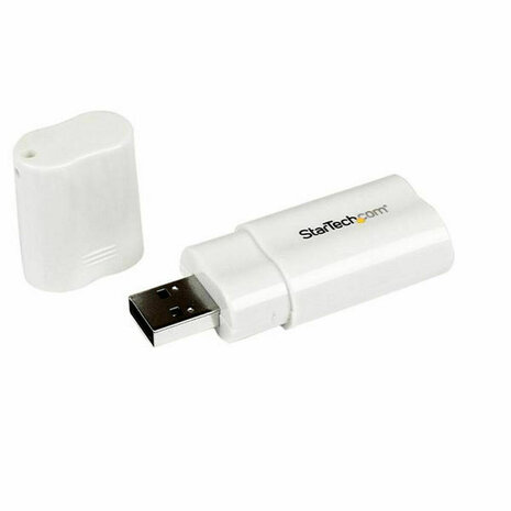 Externe Geluidskaart USB Startech ICUSBAUDIO Wit 1