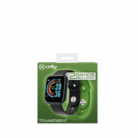 Smartwatch Celly TRAINERBEATGN Zwart Groen 3