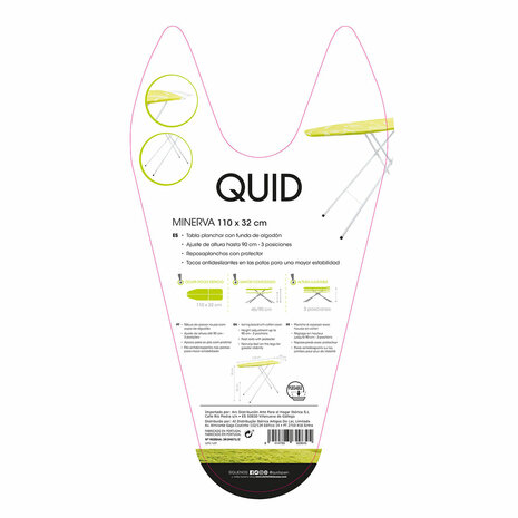 Strijkplank Quid Minerva Multicolour Metaal 110 x 32 cm 4