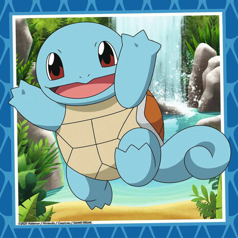 Set van 3 Puzzels Pokémon Ravensburger 05586 Bulbasaur, Charmander & Squirtle 147 Onderdelen 2