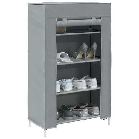 Schoenenkast 60,5x30x97 cm vliesvlies grijs 1