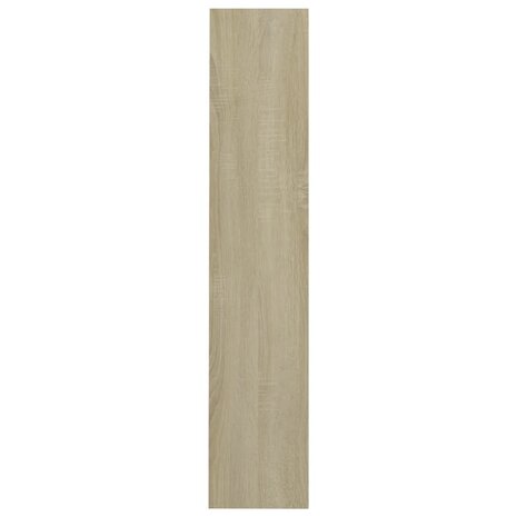 Wandschoenenkast 80x18x90 cm bewerkt hout sonoma eikenkleur 5