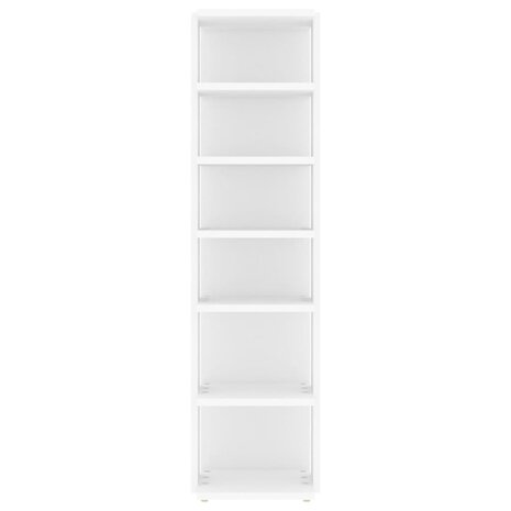 Schoenenkast 27,5x27x102 cm bewerkt hout wit 4