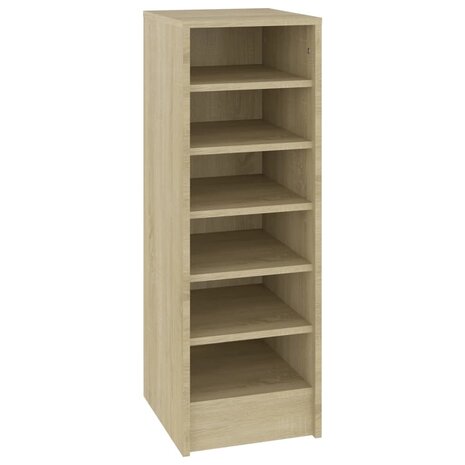 Schoenenkast 31,5x35x90 cm bewerkt hout sonoma eikenkleurig 2