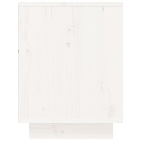 Schoenenkast 60x34x45 cm massief grenenhout wit 6