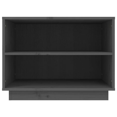 Schoenenkast 60x34x45 cm massief grenenhout grijs 5