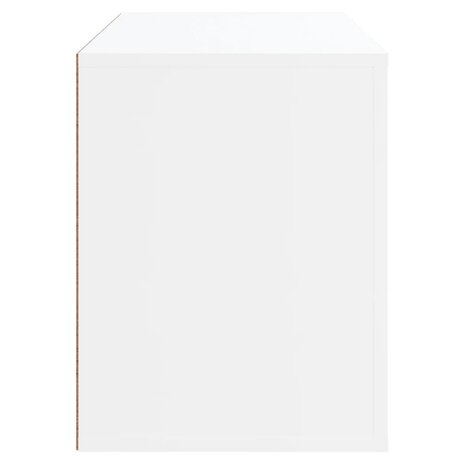 Schoenenkast 80x35x45 cm bewerkt hout wit 6