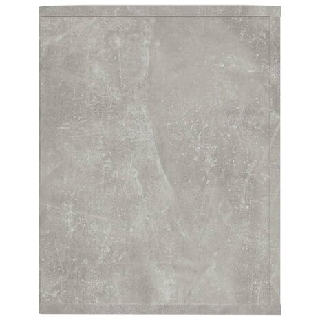 Schoenenkast 75x35x45 cm bewerkt hout betongrijs 6