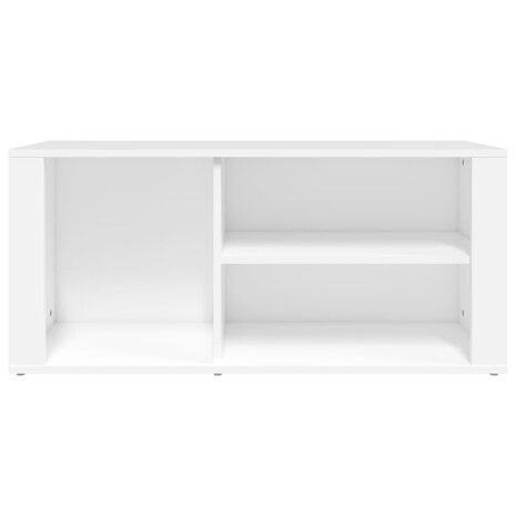 Schoenenkast 100x35x45 cm bewerkt hout wit 5