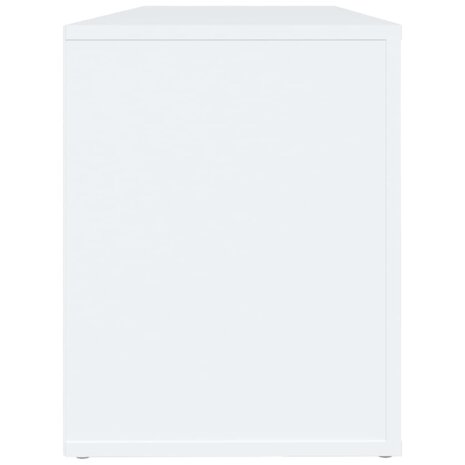 Schoenenkast 100x35x45 cm bewerkt hout wit 6