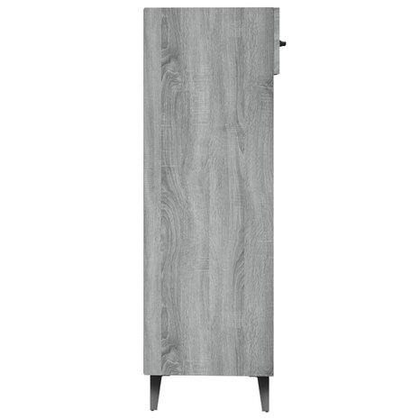 Schoenenkast 30x35x105 cm bewerkt hout grijs sonoma eikenkleur 5
