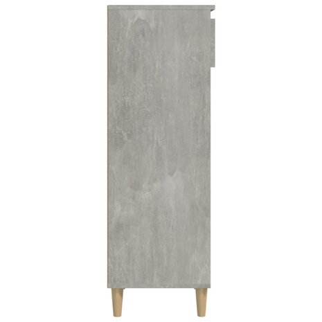 Schoenenkast 40x36x105 cm bewerkt hout betongrijs 5