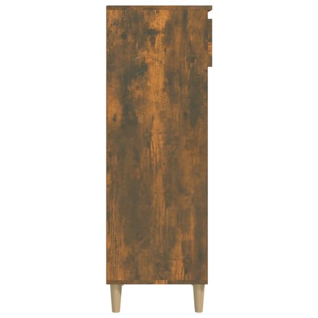 Schoenenkast 40x36x105 cm bewerkt hout gerookt eikenkleurig 5