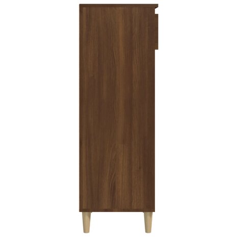 Schoenenkast 40x36x105 cm bewerkt hout bruin eikenkleur 5