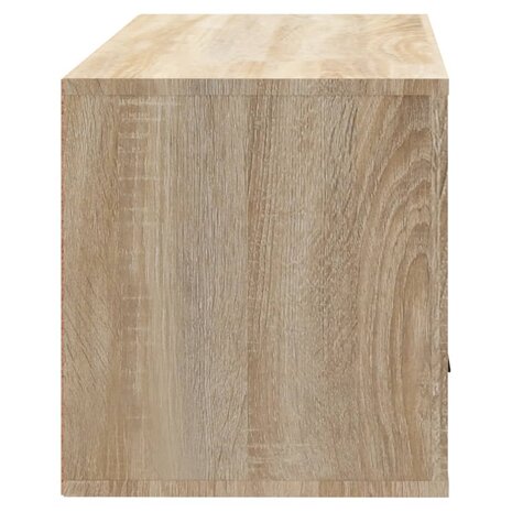 Wandschoenenkast 70x35x38 cm bewerkt hout sonoma eiken 6