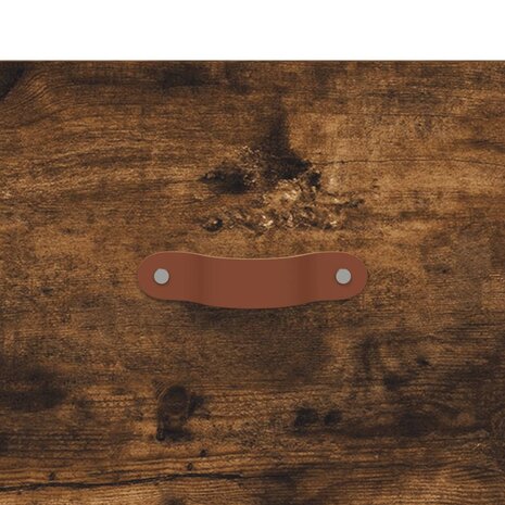 Schoenenkast 30x35x105 cm bewerkt hout gerookt eikenkleurig 7
