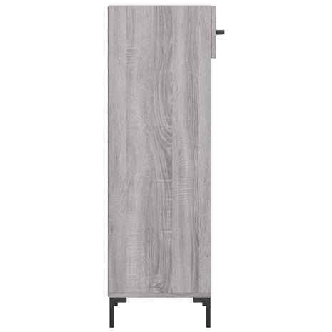 Schoenenkast 30x35x105 cm bewerkt hout grijs sonoma eikenkleur 7