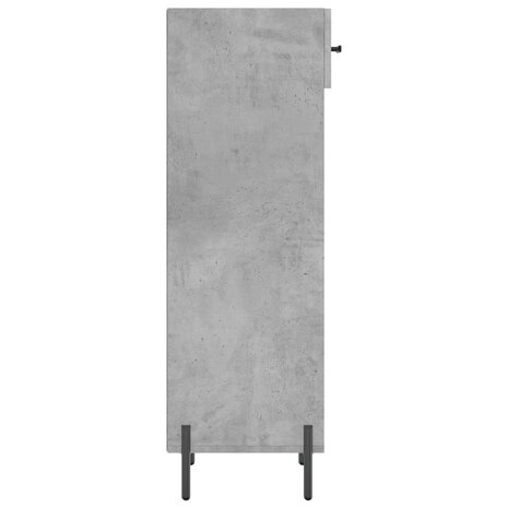 Schoenenkast 30x35x105 cm bewerkt hout betongrijs 7