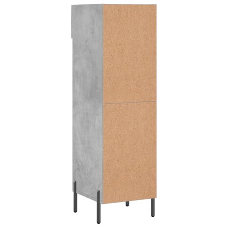 Schoenenkast 30x35x105 cm bewerkt hout betongrijs 8