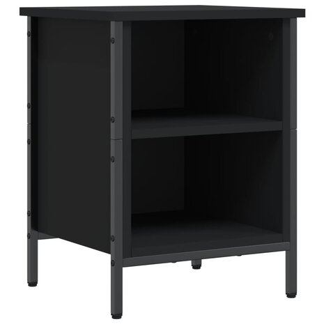 Schoenenkast 38x35x50 cm bewerkt hout zwart 2
