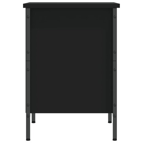 Schoenenkast 38x35x50 cm bewerkt hout zwart 5