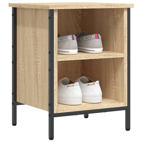 Schoenenkast 38x35x50 cm bewerkt hout sonoma eikenkleurig 3