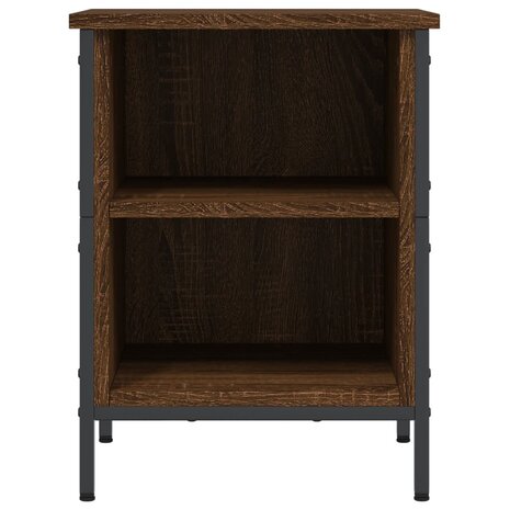 Schoenenkast 38x35x50 cm bewerkt hout bruin eikenkleur 4