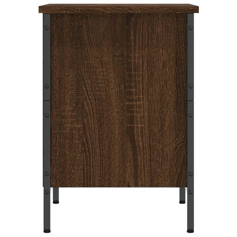 Schoenenkast 38x35x50 cm bewerkt hout bruin eikenkleur 5