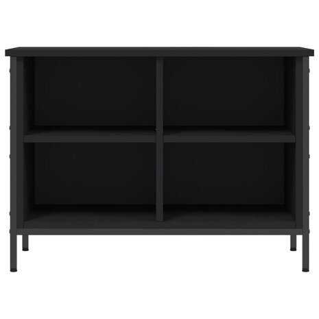 Schoenenkast 69x35x50 cm bewerkt hout zwart 4