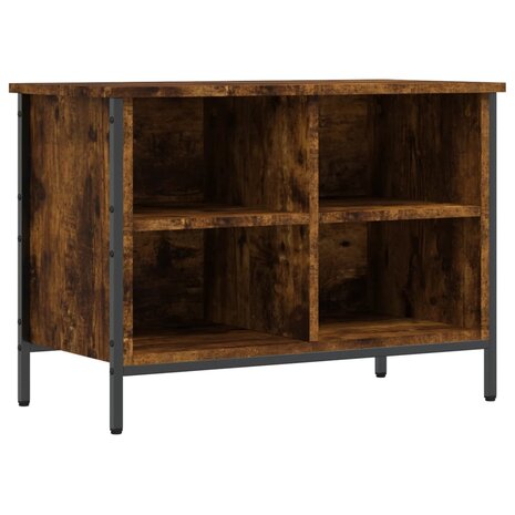 Schoenenkast 69x35x50 cm bewerkt hout gerookt eikenkleurig 2
