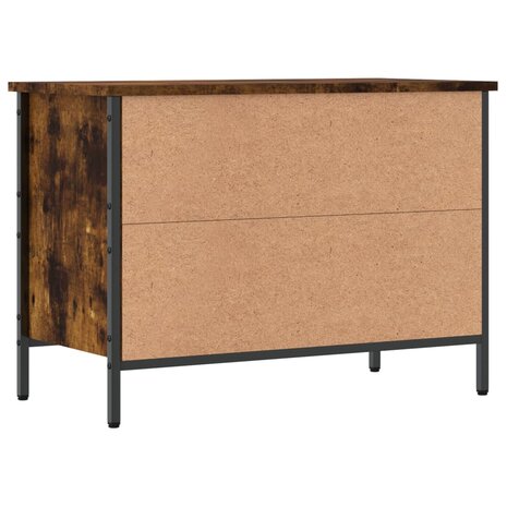 Schoenenkast 69x35x50 cm bewerkt hout gerookt eikenkleurig 6