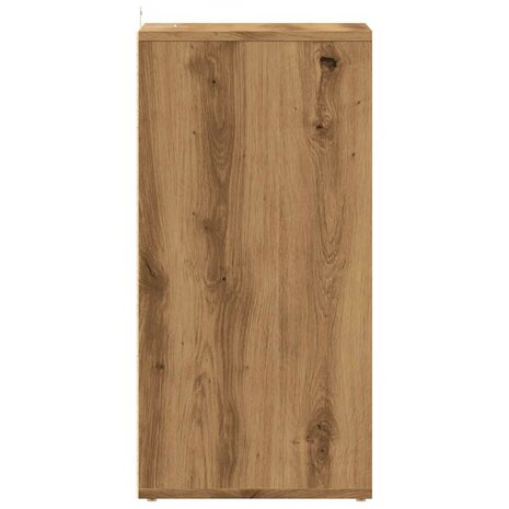 Schoenenkast 32x35x70 cm bewerkt hout artisanaal eikenkleur 5