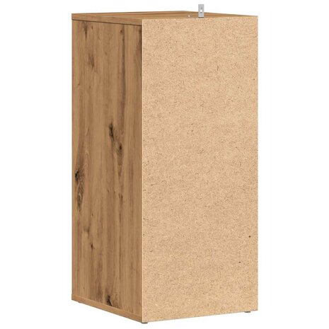 Schoenenkast 32x35x70 cm bewerkt hout artisanaal eikenkleur 6
