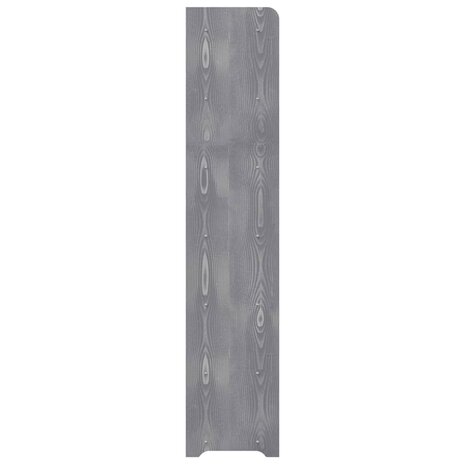 Schoenenrek 90x24x117 cm bewerkt hout grijs 4