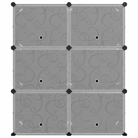 Schoenenrek 84,5x31x93,5 cm polypropeen zwart 3